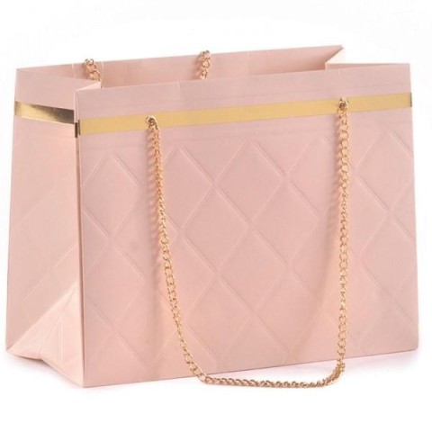 BORSINA 22X10XH17 ROSA CON CATENA